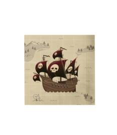 Piraten servetjes - 12 stuks