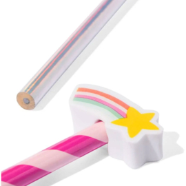 Unicorn potlood met gum