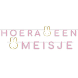 Nijntje letterslinger "Hoera een Meisje"