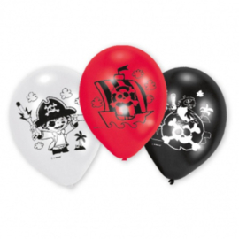 Ballonnen Piraat - set van 6
