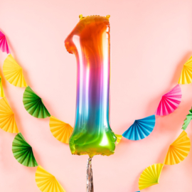 Cijfer ballon 1 Yummy Gummy 81cm
