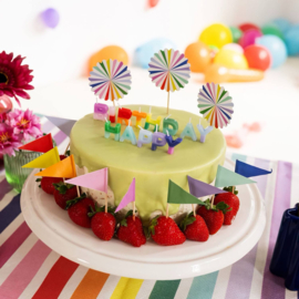 Cocktail prikkertjes vlaggetjes 10 stuks