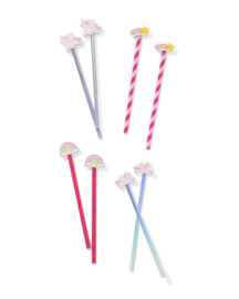 Unicorn potlood met gum