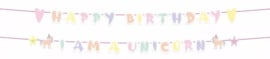 Slinger Unicorn Happy Birthday - 2 delig