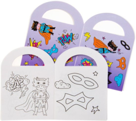 Kleurboekje met stickertjes Super Helden