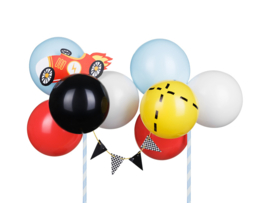 Ballonnen taart topper Racing Team