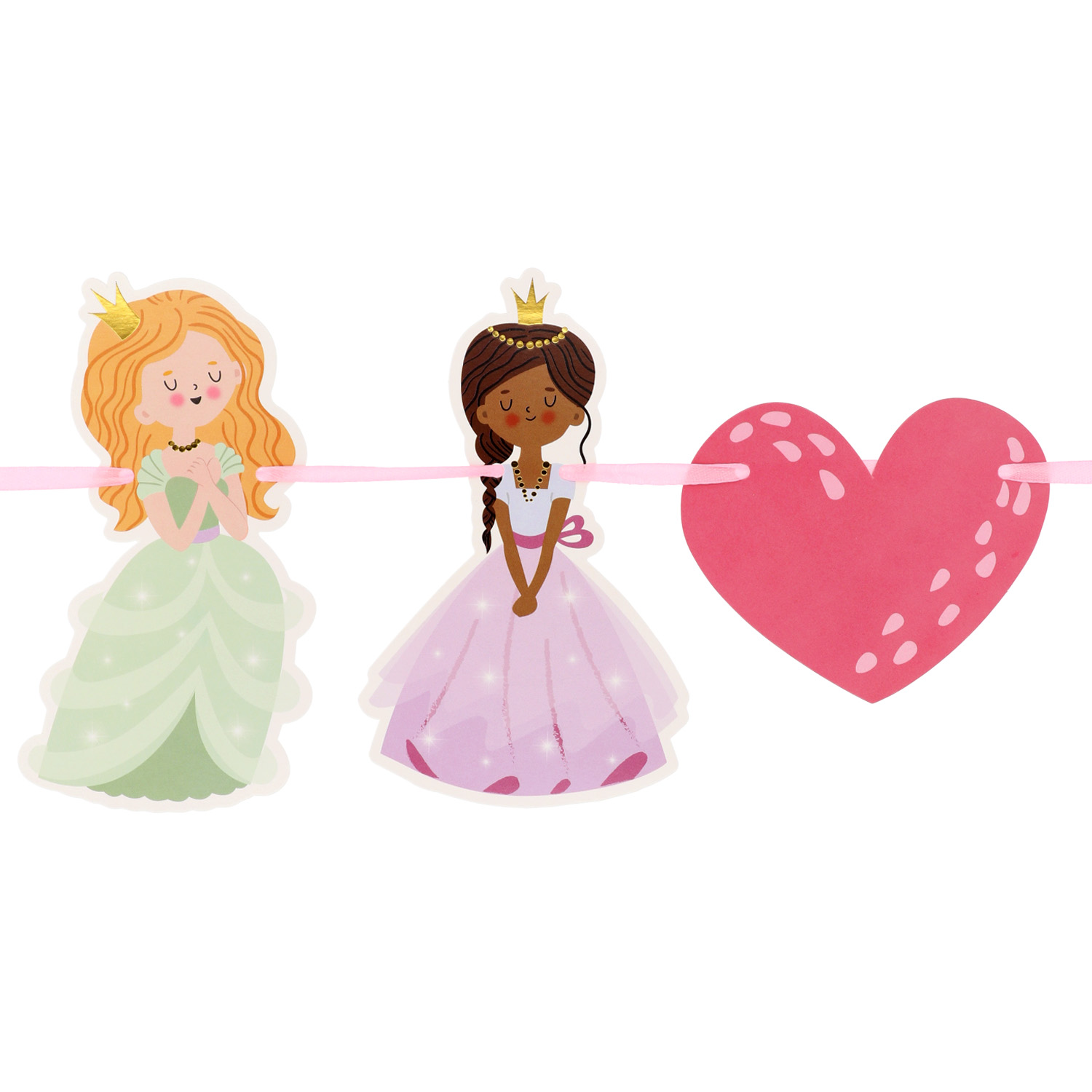 Prinsessen slinger Happy Birthday 1,5 m