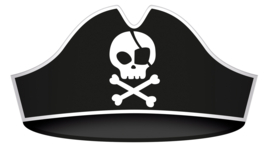 Piraten feesthoedjes 6 stuks