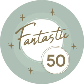 50 jaar feestbordjes Fantastic 50