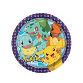 Pokemon bordjes  23 cm - 8 stuks