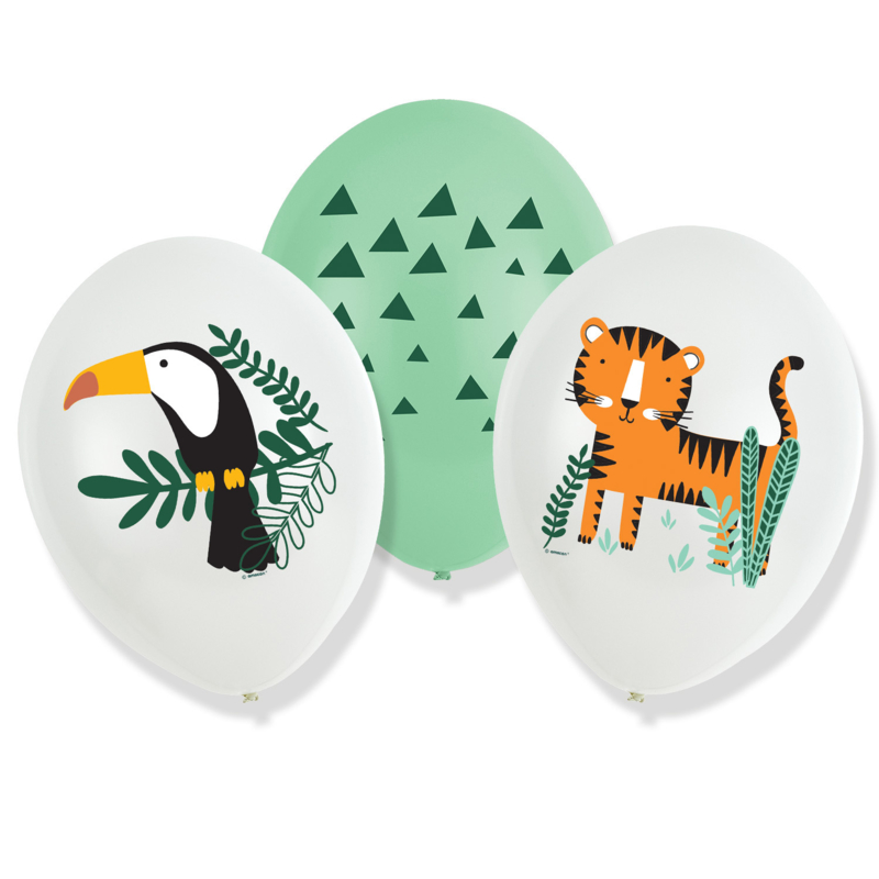 Jungle Get Wild ballonnen - set van 6