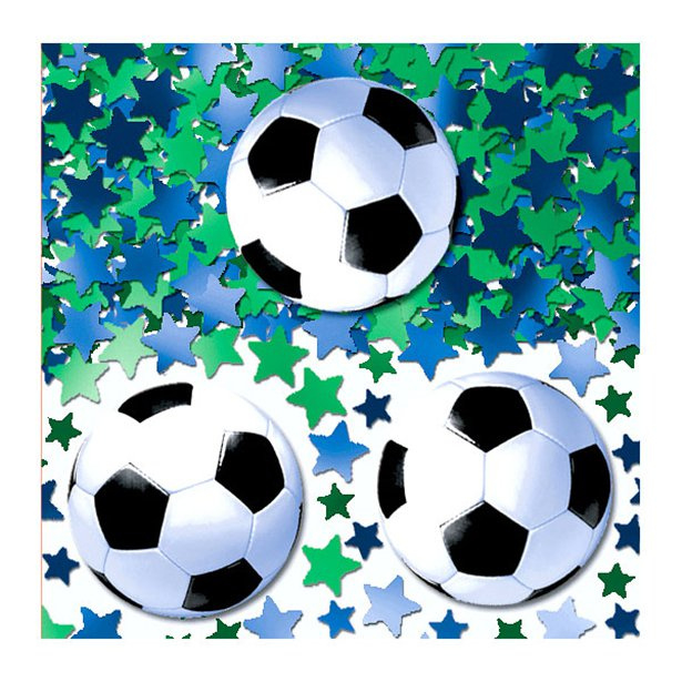 Voetbal tafel confetti