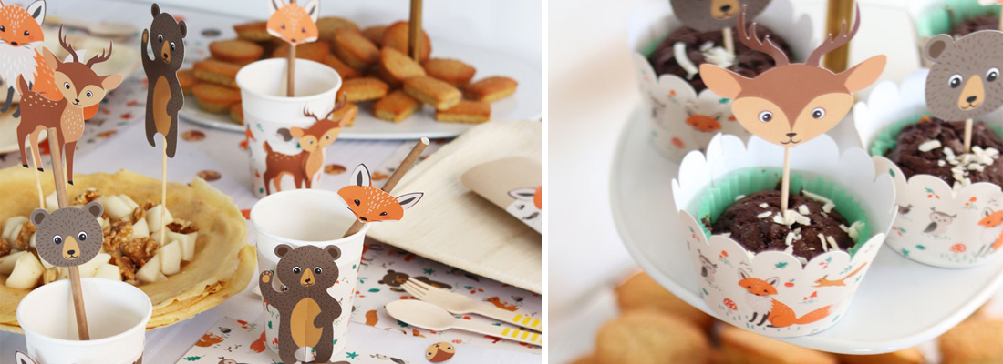 Feestartikelen bosdiertjes
