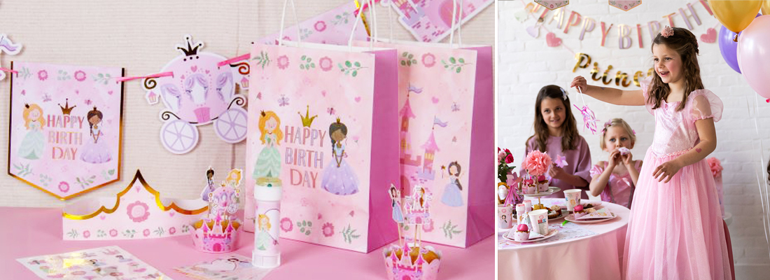 Feestdecoraties voor een prinsessen feestje