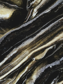 "Elements" - Black & Gold blended edition - Ø 43 cm