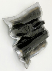 Sculptuur "Deep Soul Black Wave" - Black/ Silver/ Gold edition