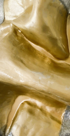 Sculptuur "Golden River El Toro" - Gold/ Silver edition