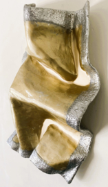 Sculptuur "Golden River El Toro" - Gold/ Silver edition