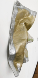 Sculptuur "Golden River El Toro" - Gold/ Silver edition
