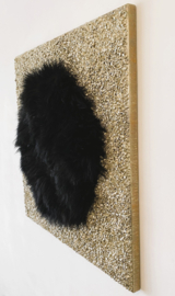 "Black Oasis" - Black/ Champagne Gold edition - 60 x 60 cm