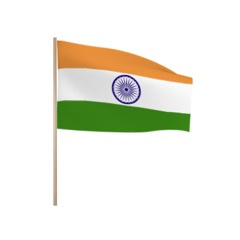 Zwaaivlaggetjes  India
