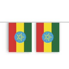 Vlaggenlijn ETHIOPIE stof