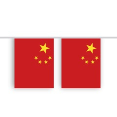 Vlaggenlijn CHINA stof