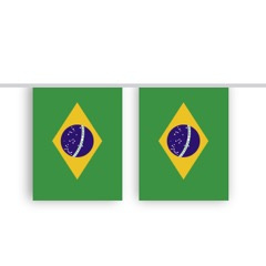Vlaggenlijn BRAZILIE stof