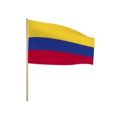 Zwaaivlaggetjes COLOMBIA