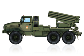 Hobby Boss 82931 Russian BM-21 Grad Multiple Rocket Launcher