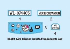 Trumpeter 1584 Sd.Kfz.8 DB10 Gepanzerte 12t