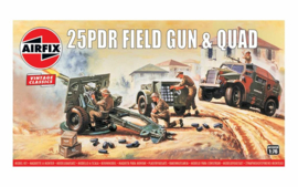 Airfix A01305V 25pdr Field Gun & Quad