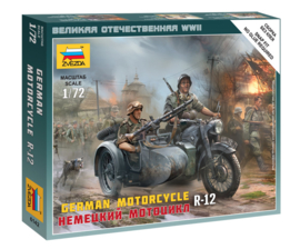 Zvezda 6142 German Motorcycle R-12