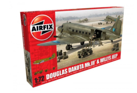 Airfix A09008 DOUGLAS DAKOTA Mk.III & WILLYS JEEP