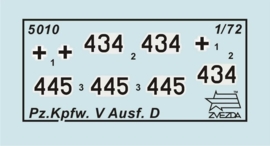Zvezda 5010 Pz.Kpfw.V Panther Ausf.D
