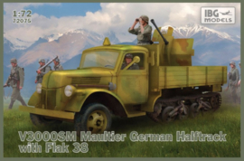 IBG 72075 V3000S/SSM Maultier German Halftrack with Flak 38 