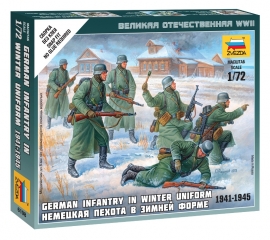 Zvezda 6198 German Infantry in winter uniform
