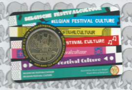 België 2,5 euromunt 2023 "Belgische Festivalcultuur" in coincard Nederlandse versie