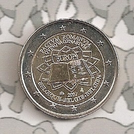 Belgium 2 Eurocoin CC 2007 "Verdrag Van Rome"