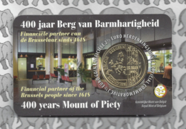 België 2,5 euromunt 2018 "400 jaar Berg van Barmhartigheid" in coincard Franse versie