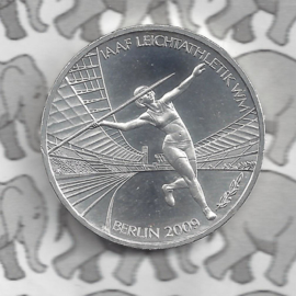 Duitsland 10 euromunt 2009 (39e) "IAAF Atletiek WM Berlijn 2009" (zilver).