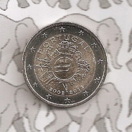 Portugal 2 euromunt CC 2012 (9e) "10 jaar euro"