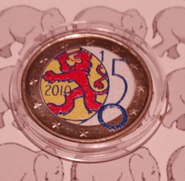 Finland 2 euromunt CC 2010 (9e) "150 jaar munt"  (kleur 4)