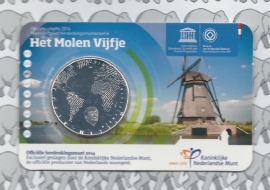 Netherlands 5 eurocoin 2014 "Het molen vijfje" (in coincard)