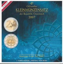 Austria BU set 2007 (met 2 euro VVR)