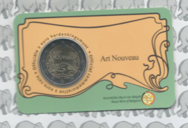 België 2 euromunt CC 2023 (30e) "Art Nouveau" in coincard Nederlandse versie