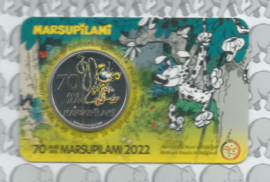 België 5 euromunt 2022 "70 jaar Marsupilami", kleur in coincard