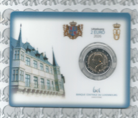 Luxemburg 2 euromunt CC 2026 (40e) "Troonsbestijging Groothertog Willem" (in coincard)