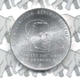 Duitsland 20 euromunt 2023 (35e) "125. Geburtstag Bertolt Brecht", zilver