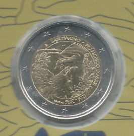 San Marino 2 euromunt CC 2026 (36e) "800 Jaar na het overlijden van Francesco d'Assisi" (in blister)